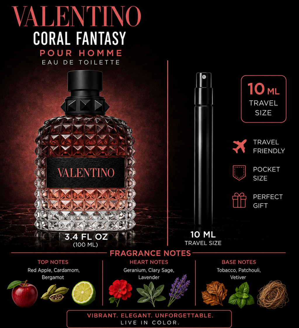 VALENTINO UOMO BORN IN ROMA CORAL FANTASY 10 ML