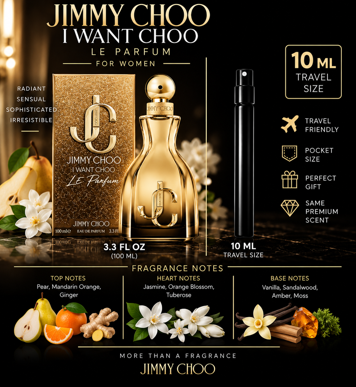 JIMMY CHOO I WANT CHOO LE PARFUM 10 ML