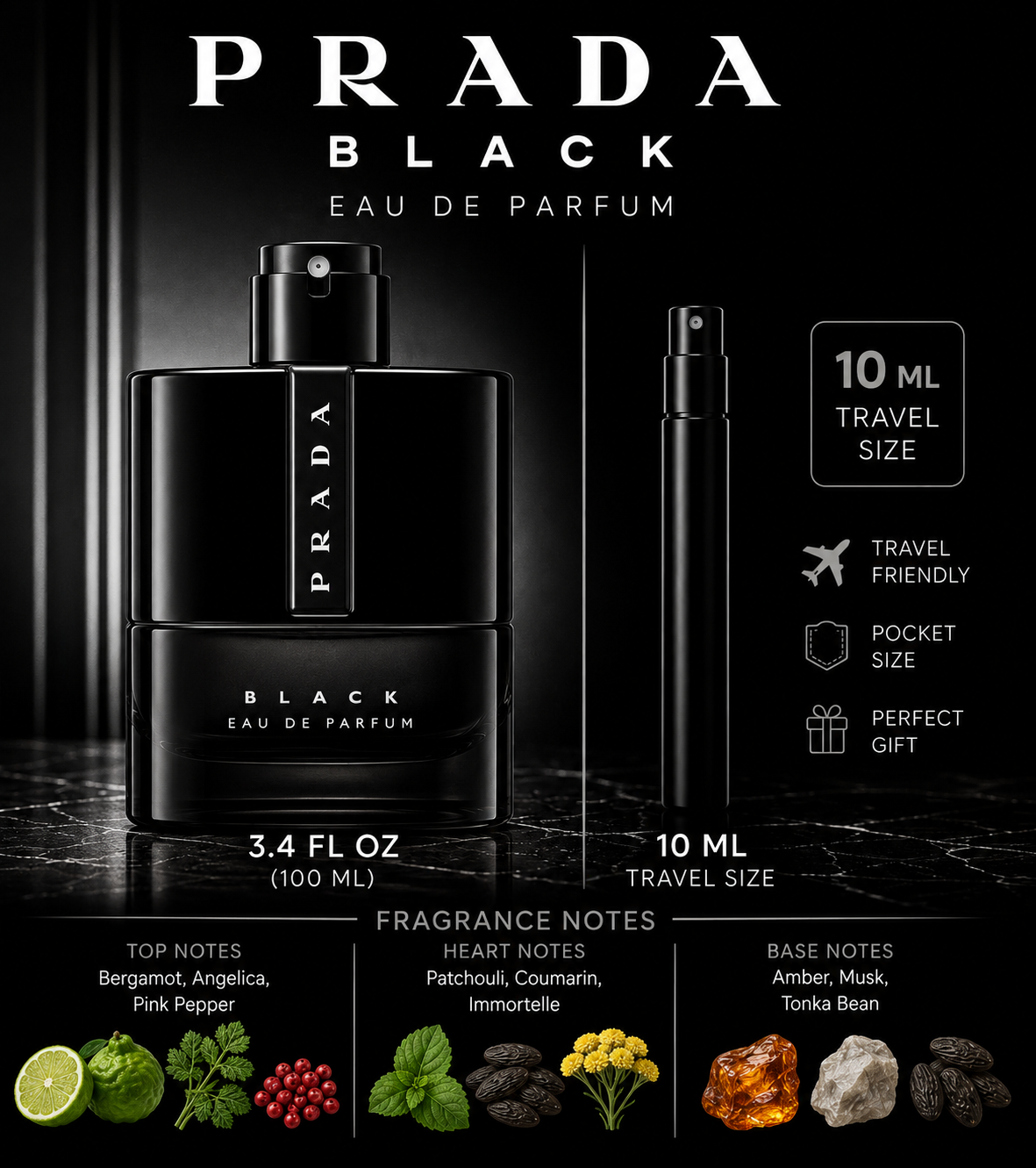 PRADA BLACK EDP 10 ML
